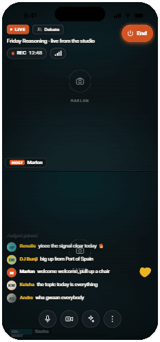 Caribbean Radio — Stream tab